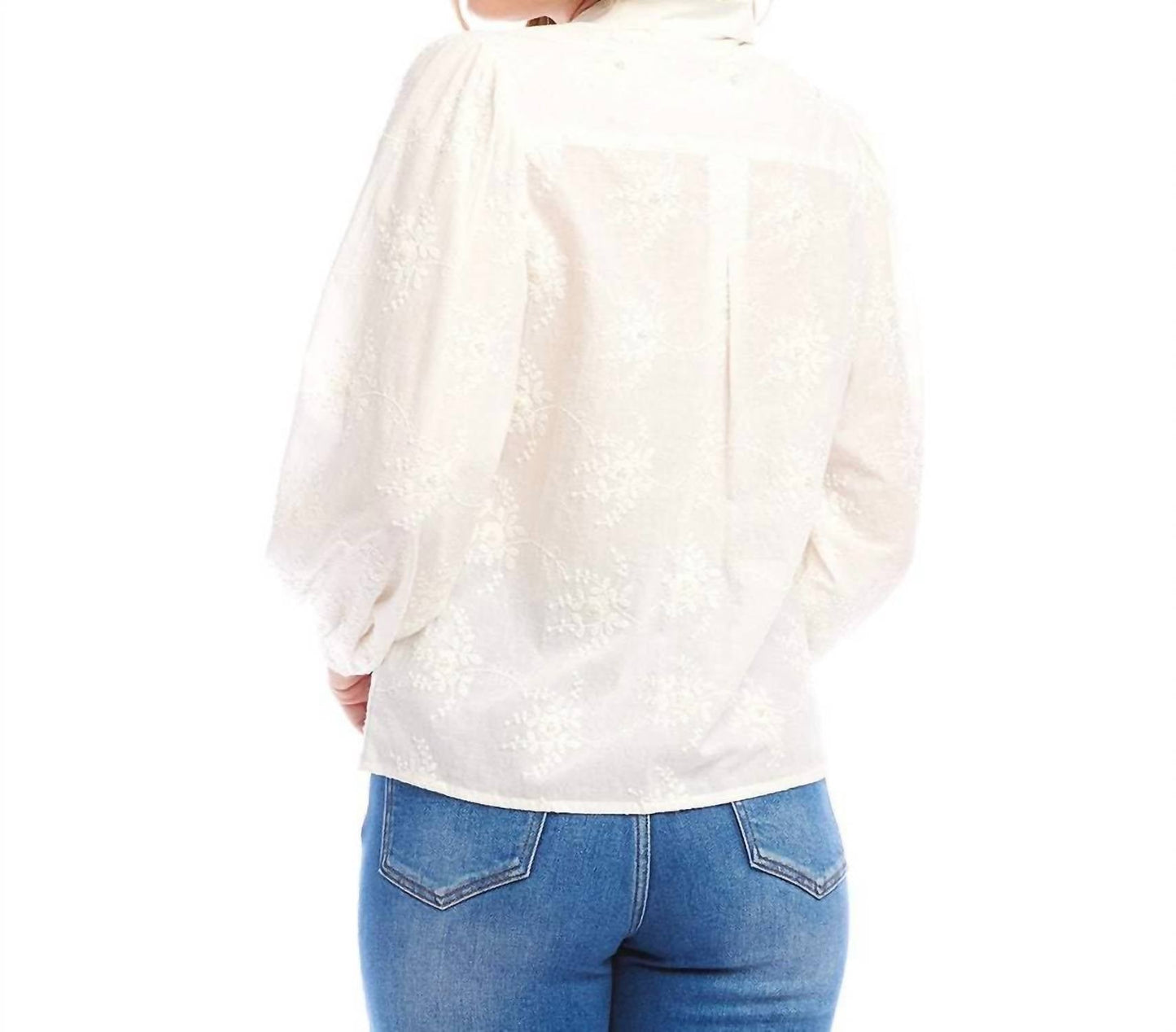 Karen Kane - Embellished Puff Sleeve Shirt