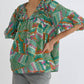 Entro - Muticolor Print Half Sleeve Blouse Top