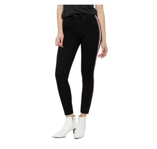 Joe'S Jeans - Calça jeans skinny listrada de couro sintético com cintura alta Charlie
