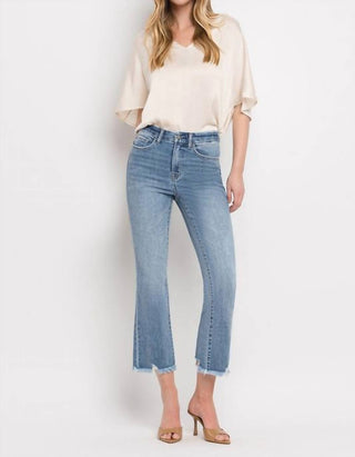 Vervet By Flying Monkey - Calça Jeans Flare Crop de Cintura Alta