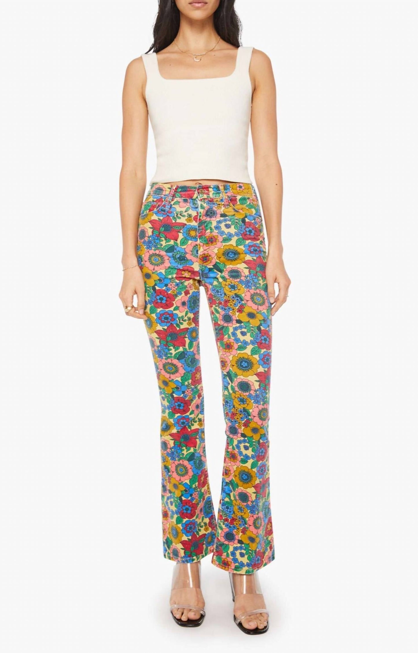 Mother - High Waisted Weekender Skimp Flared Jeans
