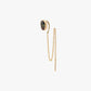 Fie Isolde - Women's Alfa Threader Earring Long With Precious Stone