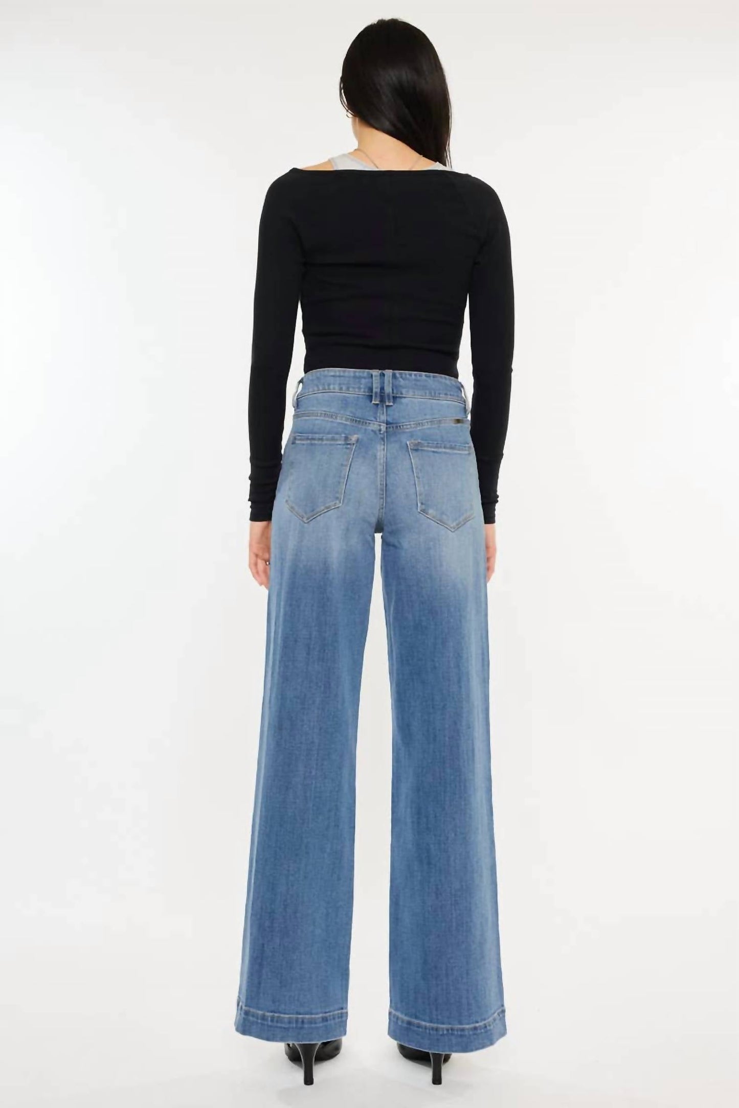 Kancan - HIGH RISE WIDE LEG TROUSER