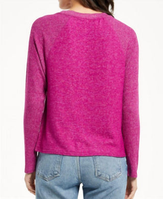 Z Supply - Blusa frontal marmorizada Lana