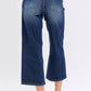 Judy Blue - Mid Rise Tummy Control Crop Wide Leg Jeans