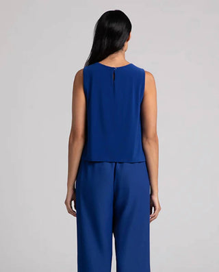 Sympli - Blusa flare com decote profundo