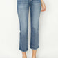 Risen - Mia High Rise Crop Straight Jeans