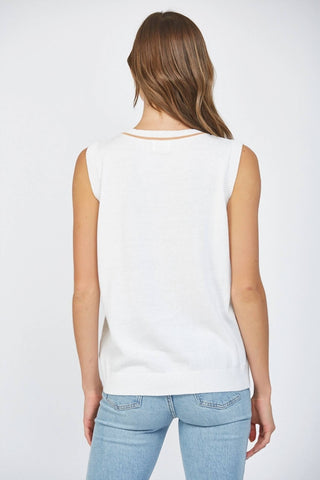 Fate - Palm Tree Knit Sweater Tank
