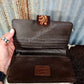 American Darling - Women's Tooled Leather Wallet With Turquoise Detail