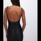 Good American - Satin Ruched Slip Mini Dress