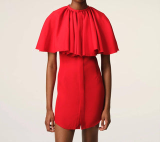 Ami - Shirt Dress With Ruff