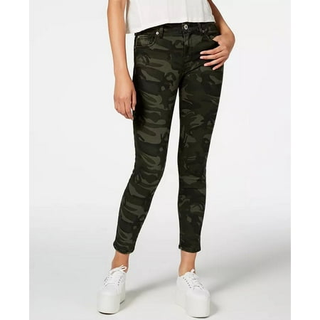 STS Blue Women s Ellie Camouflage-Print Ankle Skinny Jeans Green Size 26