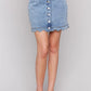 Charlie B - Scalloped Edge Denim Skort