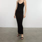Enza Costa - SILK RIB LETTUCE EDGE DRESS