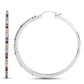 2.24 Carat Genuine Multi Sapphire .925 Sterling Silver Earrings