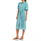 Karen Kane - Embroidered Linen Blend Shirtdress