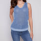 Charlie B - Cold-dye V-neck Knit Camisoles