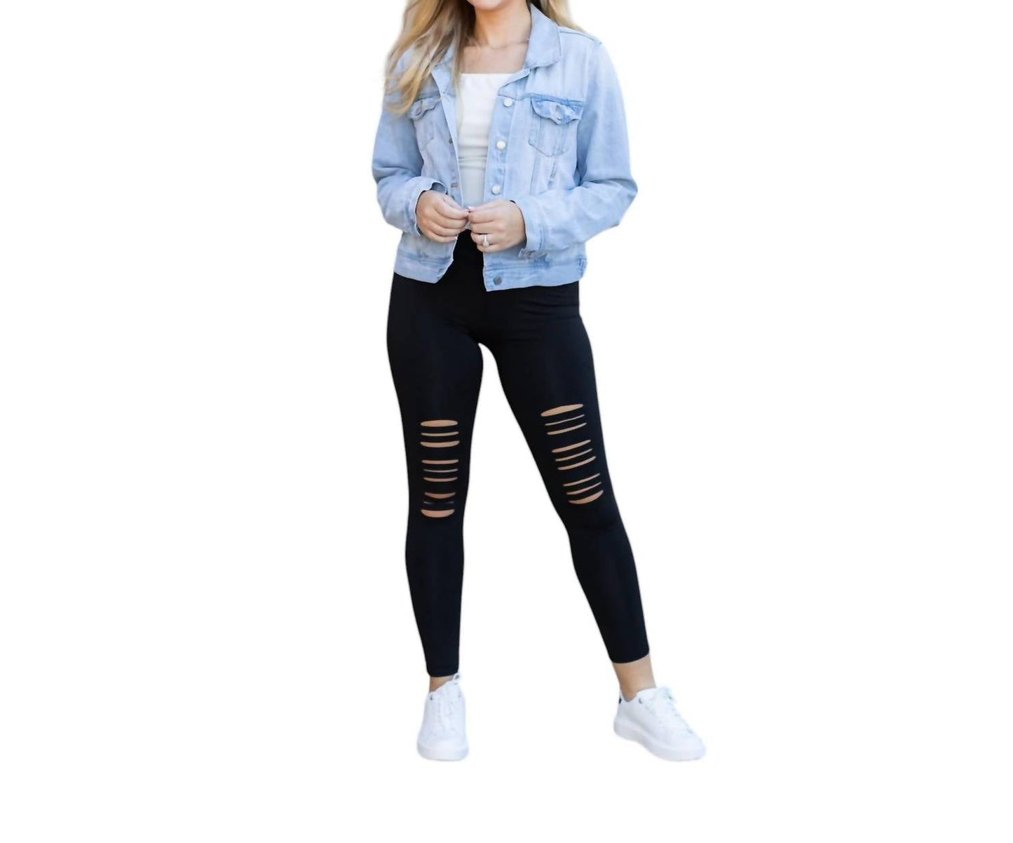 Julia Rose - Jacqueline High Waisted Laser Cutout Leggings