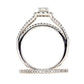 1.00ct Diamond Engagement Ring Set 14KT White Gold