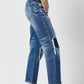Risen - Gracie High Rise Straight Jeans