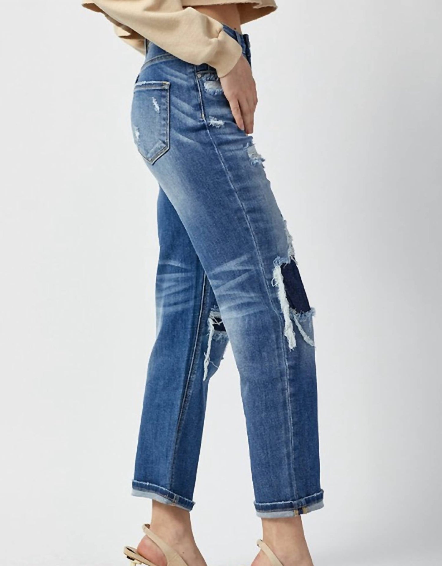 Risen - Gracie High Rise Straight Jeans