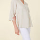 Dolce Cabo - Linen Three Quarter Sleeve Top