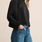 Z Supply - Silvana Mock Neck Embroidered Top