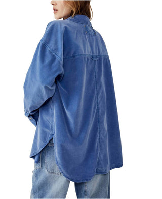 Free People - Camisa e Jaqueta com Botões Baby Cord