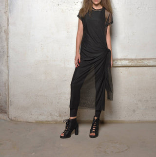 Simply Mila - Vestido de malha com manga curta