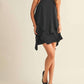 Mustard Seed - Ruffle Layer Halter Neck Dress