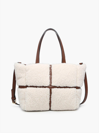 Jen &amp; Co. - Bolsa tote feminina Marlene Luxe Sherpa