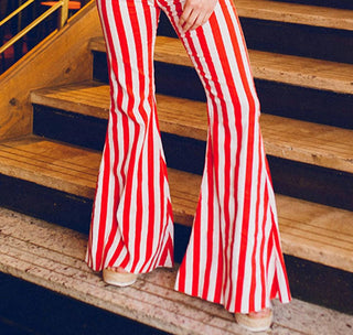 Buddylove - Calça jeans flare de cintura alta Moonshine
