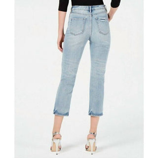 Kendall + Kylie - Calça jeans rasgada estilo boyfriend desgastada The Icon