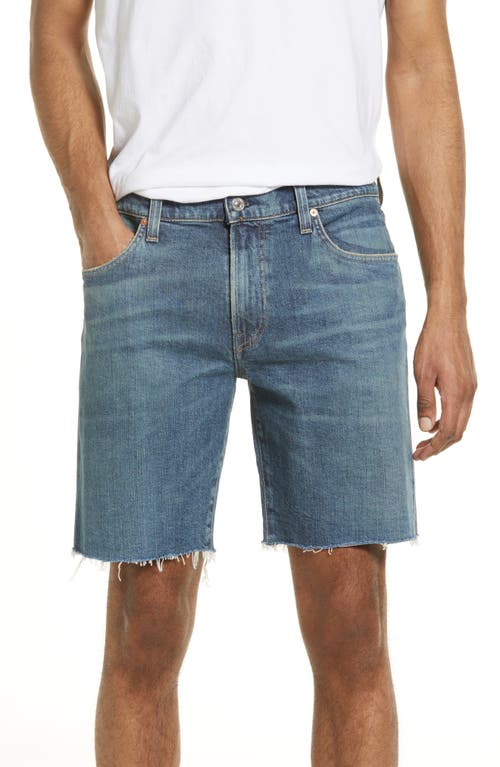 Citizens of Humanity Men's Adler Raw Hem Denim Shorts - Size 36