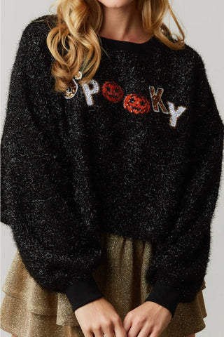 Peach Love - Spooky Pumpkin Halloween Sweater