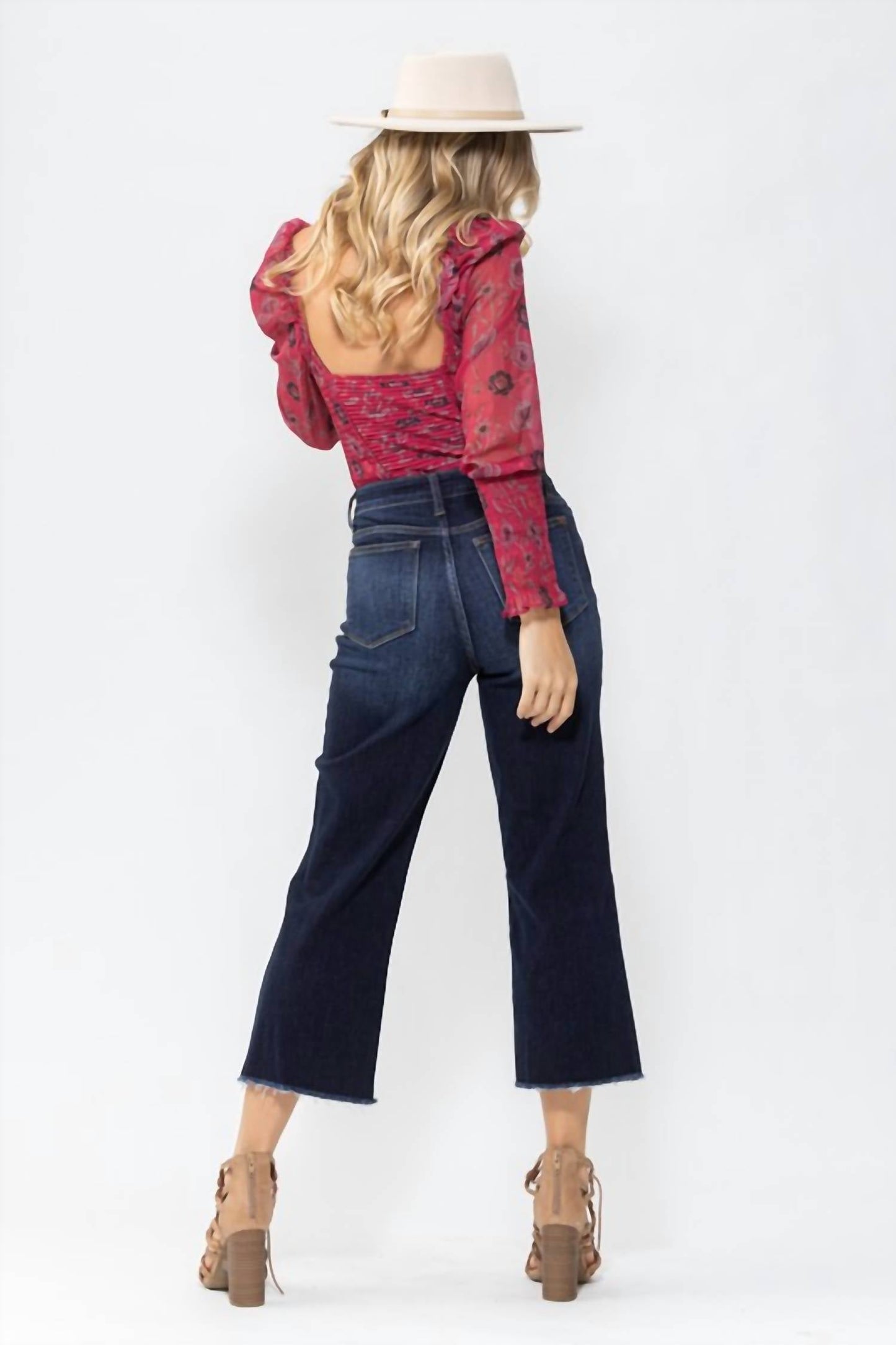 Judy Blue - High Waist Cropped Wide Leg