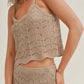 Sage The Label - Cappuccino Open Knot Tank