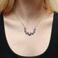 Marjorie Baer - Women's Semi Circle Arc Grey Cabochons On Chain Necklace