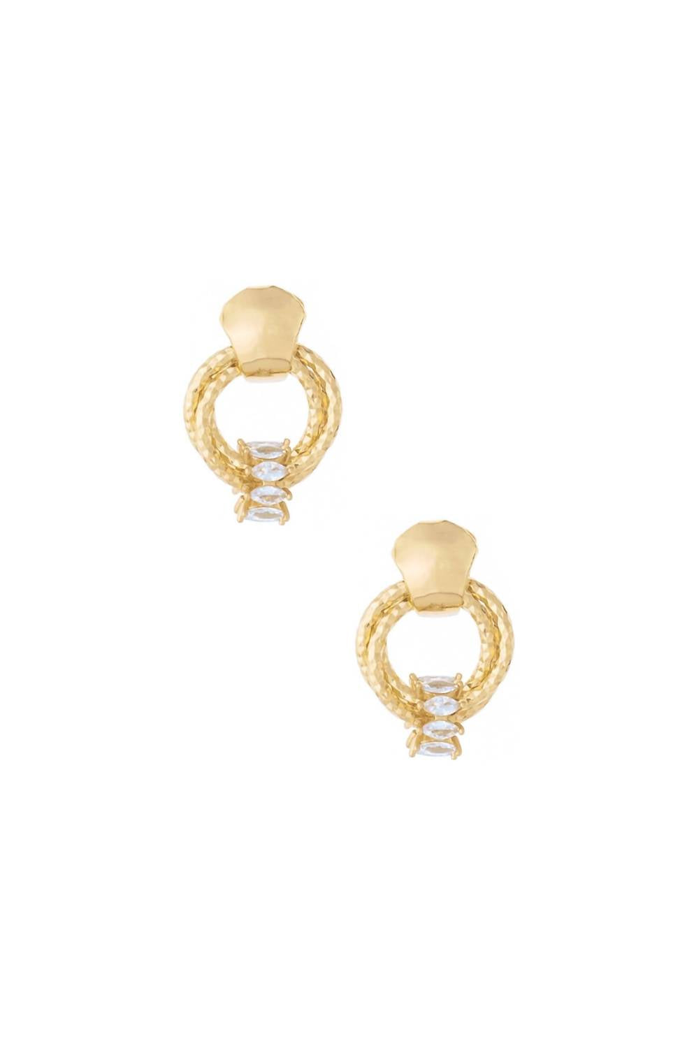 Ettika - Women's Mini Barrel Crystal Earrings