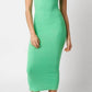 Olivaceous - Lana Fitted Midi Dress
