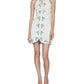 Fate - Embroidered Scalloped Linen Dress