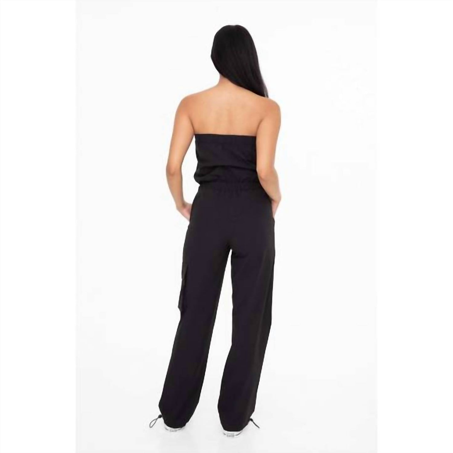 Mono B - Strapless Cargo Jumpsuit