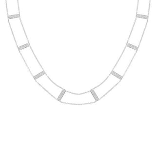 Diana M Jewels - Gargantilha com 0,71 ct de diamantes em forma de escada