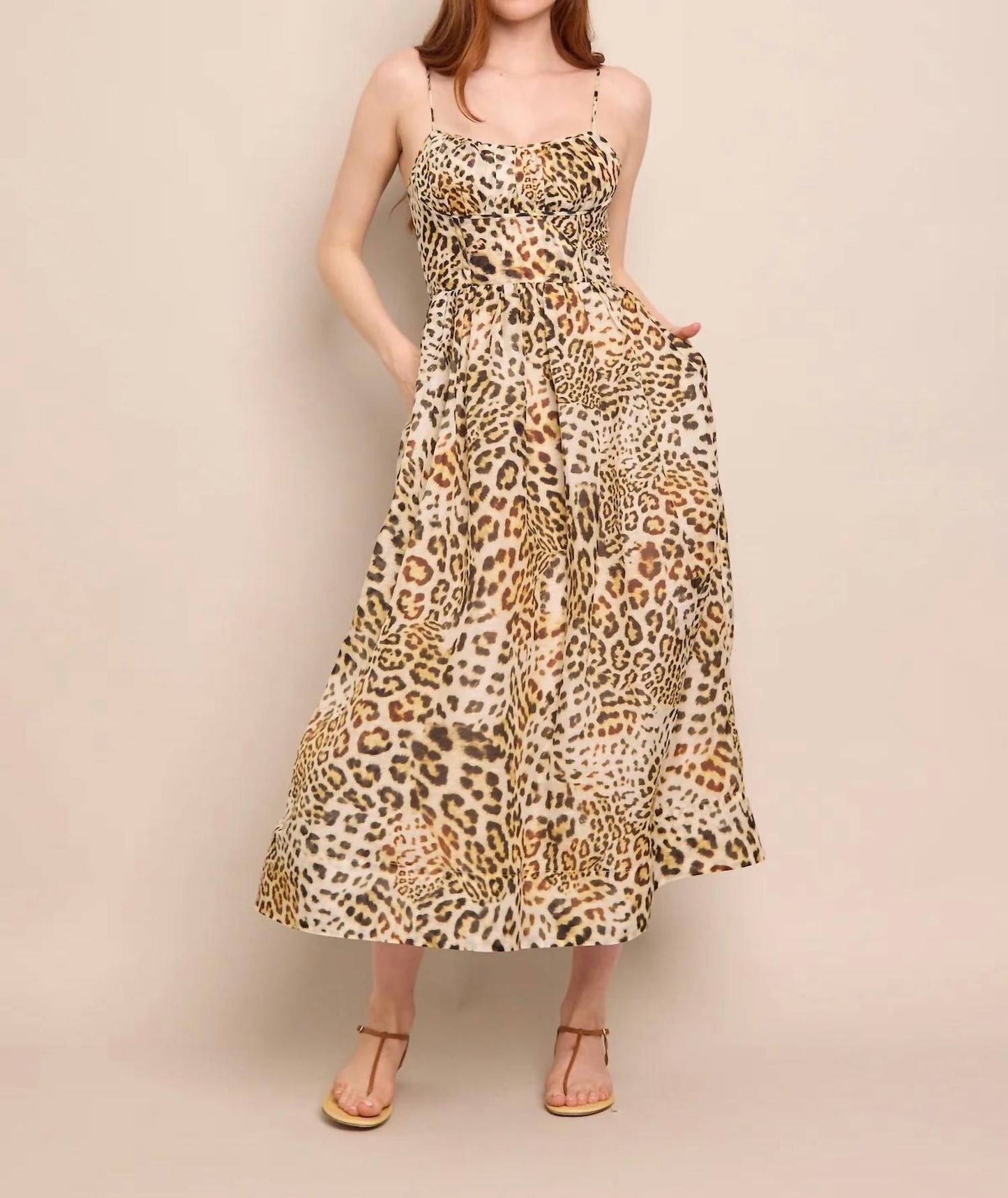 Cara Cara - Alba Spaghetti Strap Midi Dress
