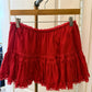 Lena - Lace Trim Detail Flare Mini Skirt