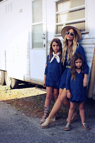 Guadalupe Design - Túnica Infantil Amanda Denim