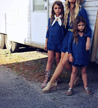 Guadalupe Design - Túnica Infantil Amanda Denim