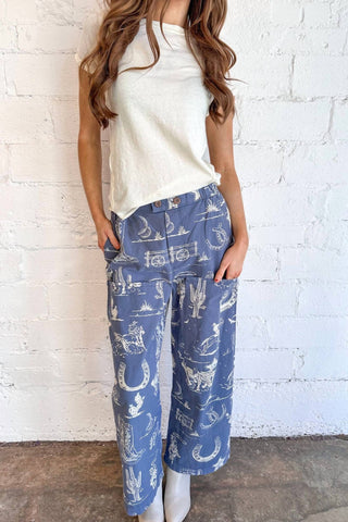 Free People - Calça Seaside Pull On