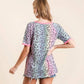 Bibi - Leopard Raglan Sleeve Top
