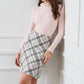 Karen Kane - Bias plaid skirt
